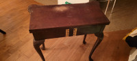 Antique folding side table