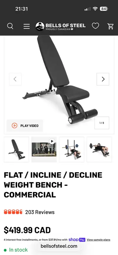 Exercise Bench, View more