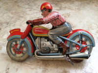 Vintage German Made Toy Motorcycle