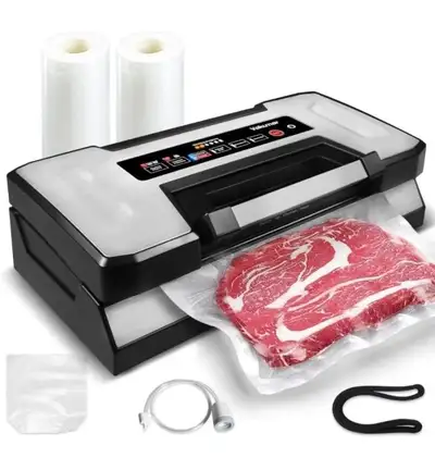 Vakumar Liquid Vacuum Sealer Machine, 90Kpa Vacuum Sealer Machine Preservation Dry/Moist/Liquid Mode...