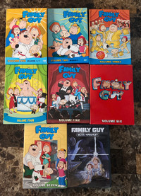 Family Guy Volume 1 to 7 + Blue Harvest DVDs