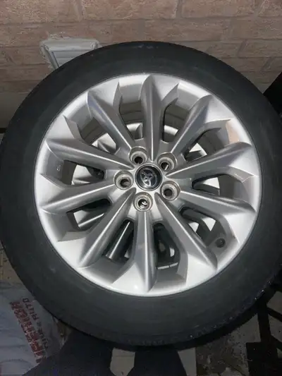 Tires came off a 2019 Toyota Corolla. Orignal Corolla rims in good condition. 2 of them got curb ras...