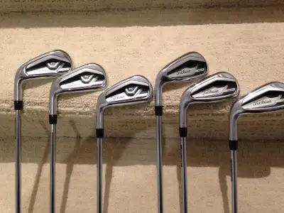 Titleist T300 irons set LH 5-PW with stock stiff AMT Red shafts, View more
