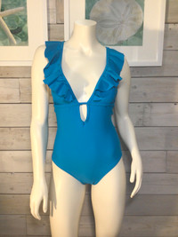 New CUPSHE women's one piece swimsuit in Sky Blue - aa25