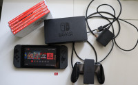 Nintendo Switch Console + 12 jeux + micro SD 128gb