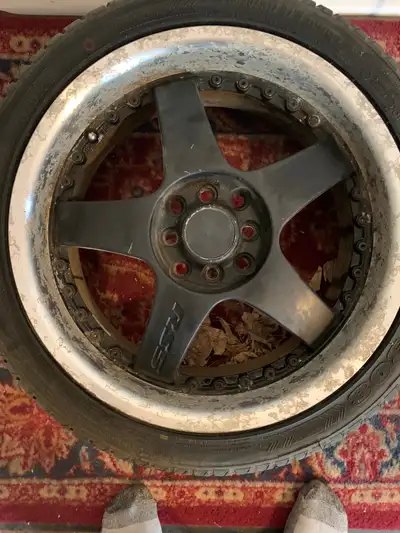 I have a used Lenso rim and tire for sale. Tire size is 215/40ZR17 87W with approximately 50 percent...