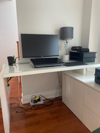  Structube L shape Desk with chair for Sale 