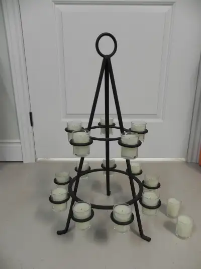 Outdoor Wrought Iron 14 Candle Candle Holder, View more