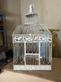 Decorative bird cage .