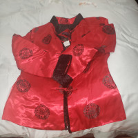 Vintage Chineedse silk jacket red