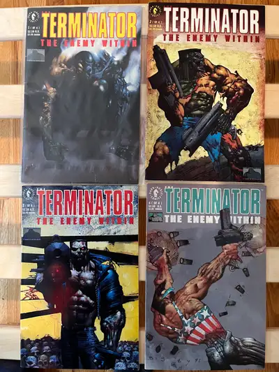 “Terminator: Enemy Within” 4-part series from Dark Horse comics. Bought new and read once. Excellent...