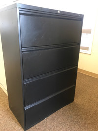 Four (4) drawer lateral filing cabinet