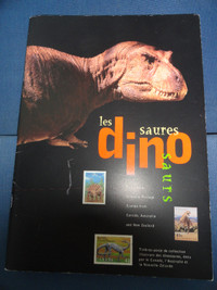 Collection thématique de Poste Canada, sur les dinosaures à 10$