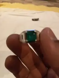 Emerald ring size 7/8