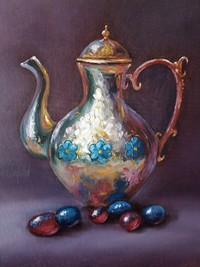 Painting "Fragrant tea". " Handmade, canvas, oil.