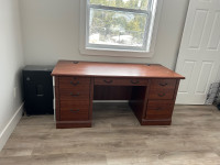 Solid wood desk & bookshelf/drawers-Head of Jeddore