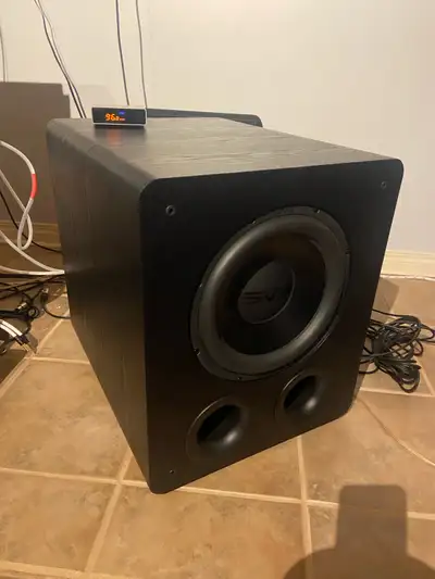 As new. Comes with original box and manuals. It’s too much subwoofer for my room. Used maybe a total...