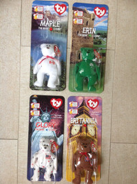 McDonalds International Teenie Beanie Bears set of 4