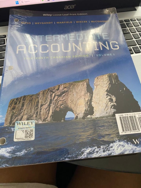 INTERMEDIATE ACCOUNTING THIRTEEN CANADIAN EDITION VOLUME 1 Textbooks