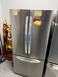 33” LG new on sale stainless fridge 1 year warranty in stock 