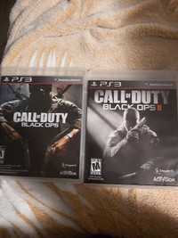 Ps3 call of duty black Ops and call of duty black Ops 2