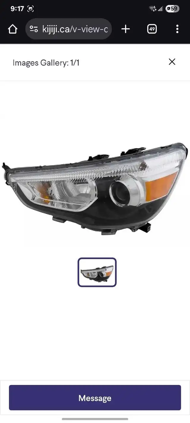 Mitsubishi RVR Left Headlight