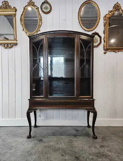 Antique Victorian Display Cabinet -  Delivery Available, View more