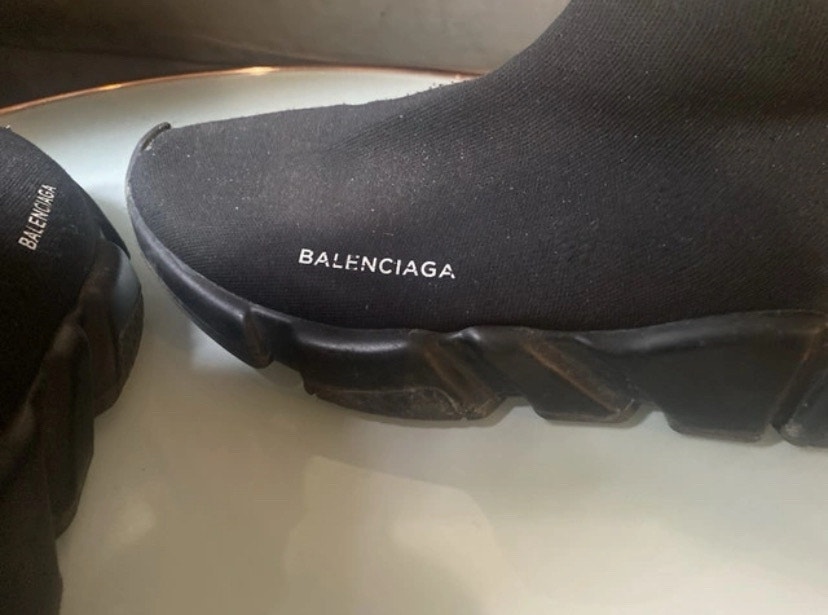 Balenciaga, Balenciaga Black Speed Sneakers