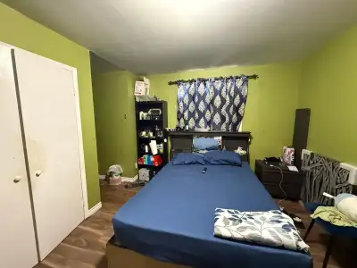Master bedroom with attached washroom in Malton