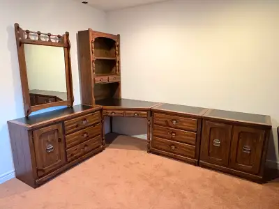 Bedroom furniture set-Solid wood 6pc, View more