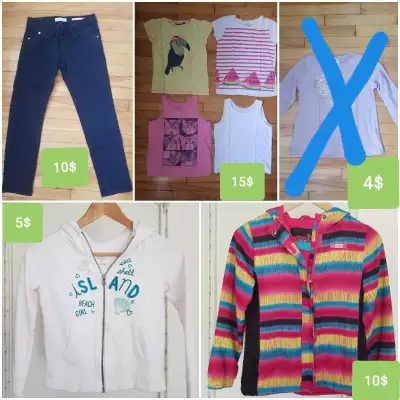 Lot 14 vêtements fille 7-8 ans / Lot 14 clothes girl 7-8 y, View more