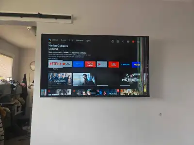 55" broken screen TCL smart tv, View more