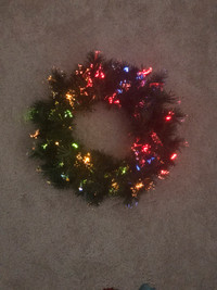 Fibre Optic Christmas Garland or Wreath