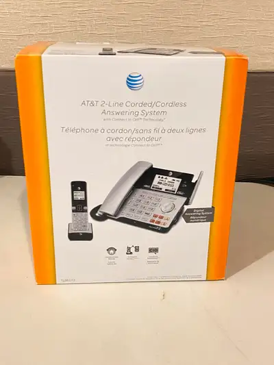 AT&T TL86103 2-Line Corded/Cordless, View more