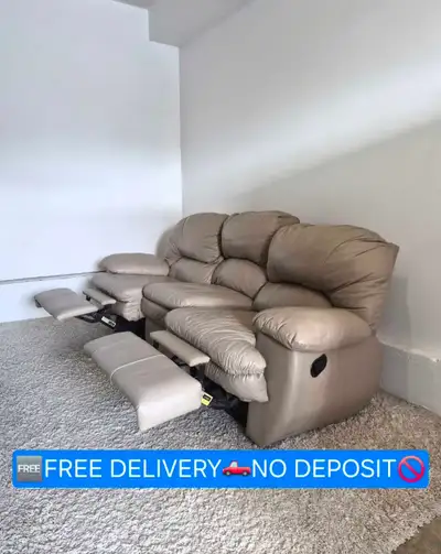 FREE DELIVERY Palliser 3 Seater Leather Recliner Sofa / Couch, View more