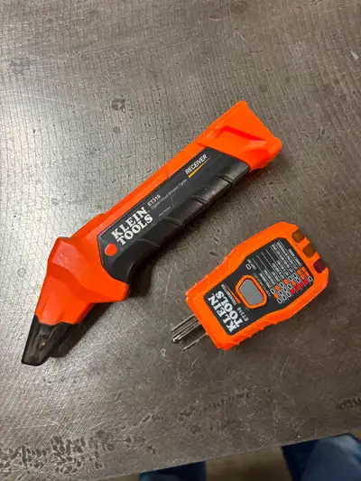 Klein tools #ET310 digital circuit breaker finder. The transmitter is also a GFCI and outlet tester....