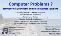 Computer repairs, upgrades, tune ups & consulting services
