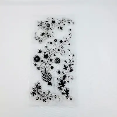 Fall Leaves Clear Stamps Inkadinkado Foliage Trails Flourish Pap, View more