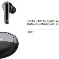 ~Monster~ N-Lite 203 AirLinks Wireless Earbuds