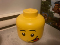 Lego head storage container 