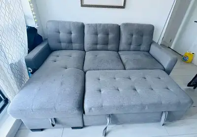 Pull out branded sofa convertible into bed for sale, View more