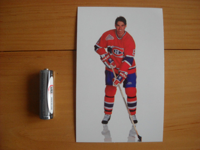 Carte de hockey de grand format de Mathieu Schneider (rare) dans Art et objets de collection  à Saguenay