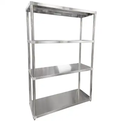 Commercial 4 Tier Free Standing Stainless Steel Shelf, View more