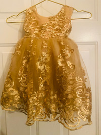 Baby Girls Embroidered Lace Dress! Size 3-6 Months!