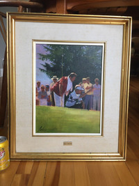 Fabulous Original Carlos Cosentino Oil Painting of Golfers 