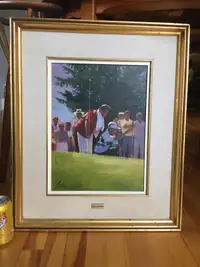 Fabulous Original Carlos Cosentino Oil Painting of Golfers 