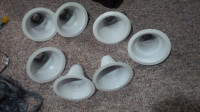 White Baffle Recessed Ceiling Light Trim (Pot Lights)