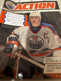 1984 Action Magazine Oilers Wayne Gretzky Showcase 305