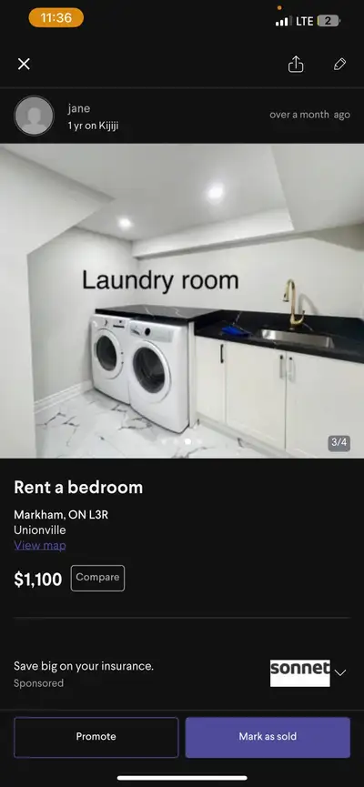 It’s located at high demand south unionville community, 10 minutes to school, malls , supermarkets,...