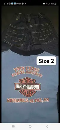 HARLEY DAVIDSON Boys  clothes $20